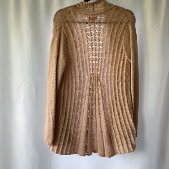 Elle XL open front blush sweater - Picture 2 of 7